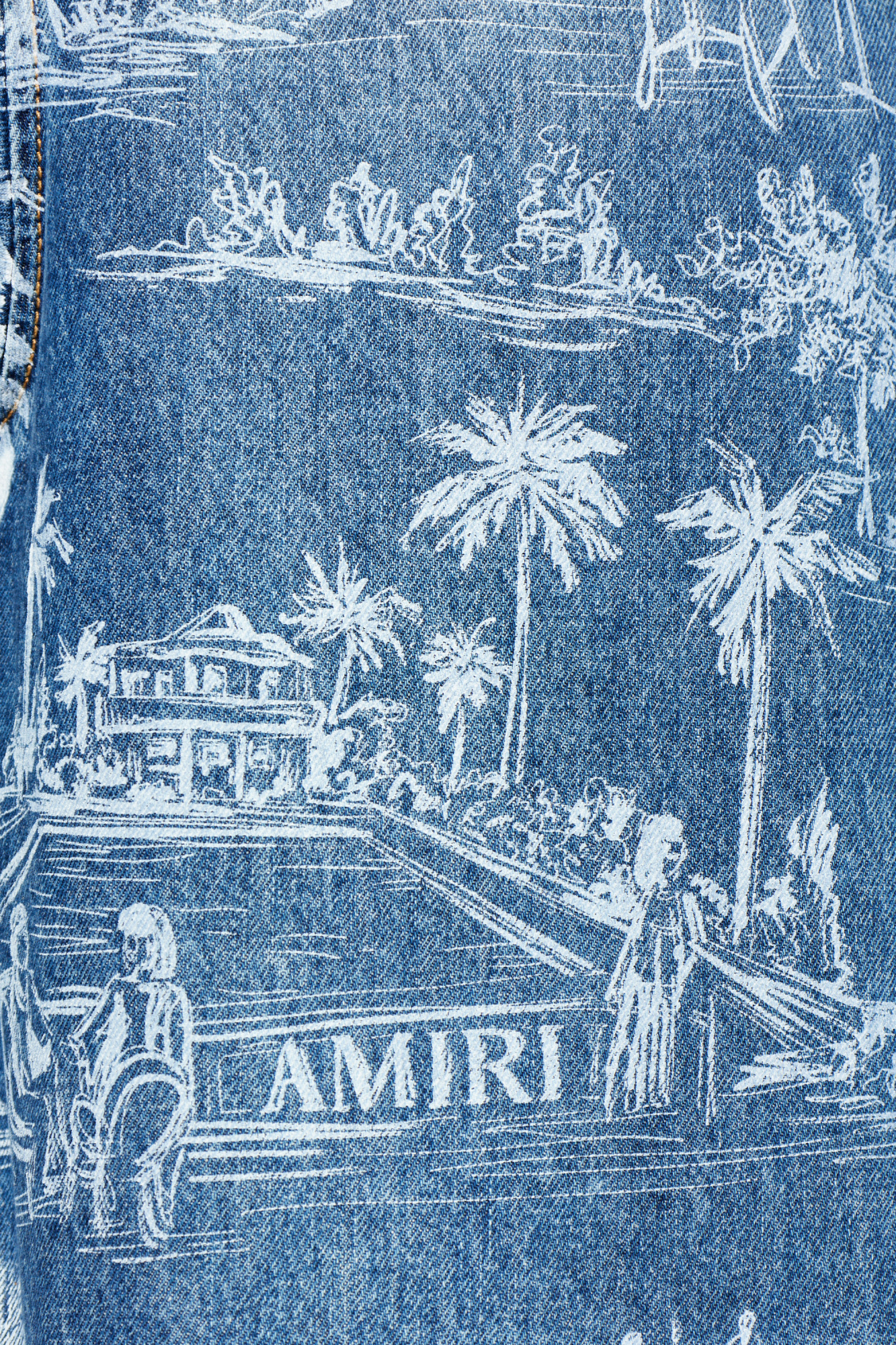 Amiri Denim shirt 'Chateau Palms' | Men's | Vitkac